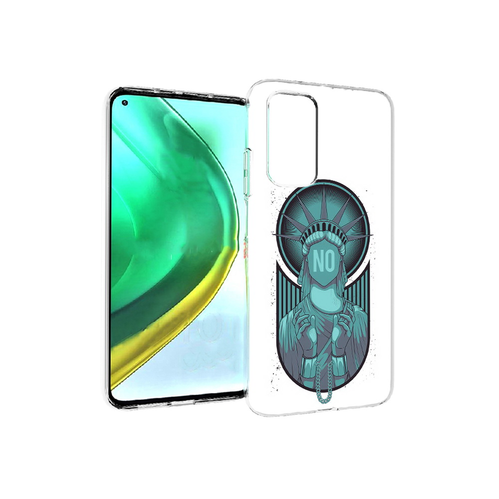 

Чехол MyPads Tocco для Xiaomi Mi 10T Pro статуя свободы зеленый (PT154683.267.623), Прозрачный, Tocco