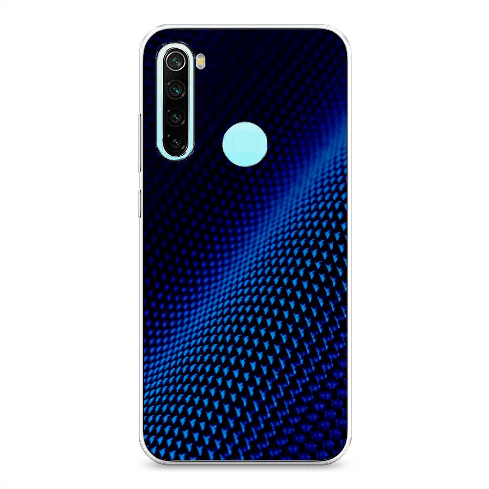 фото Чехол awog "синий карбон" для xiaomi redmi note 8