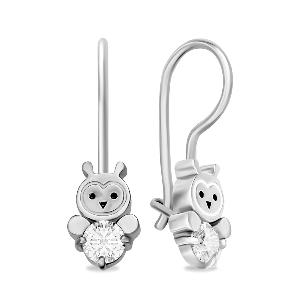 

Серьги из серебра 585Gold 902000730, фианит, 902000730
