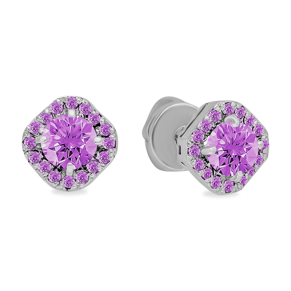 

Серьги пусеты из серебра 585Gold 702009474, фианит, 702009474