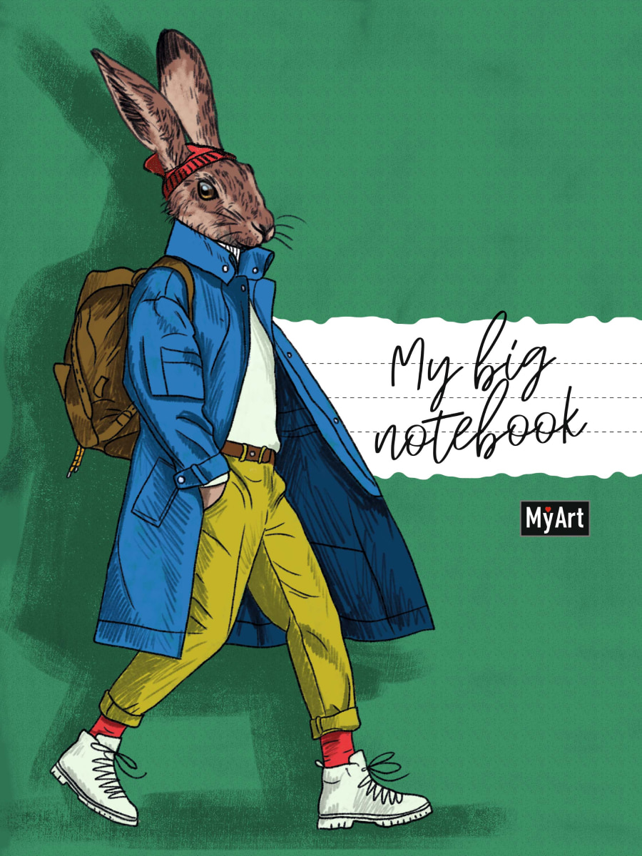 

Блокнот для записей MyArt. My notebook Заяц, 40 листов в линию, MyArt. Блокнот в линию