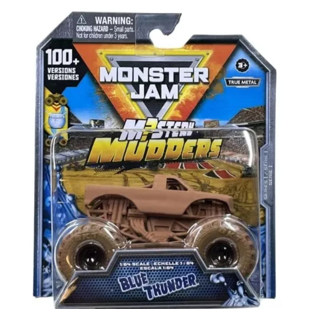 

Машинка Monster Jam Mistery Mudders Blue Thunder 1:64 6065345