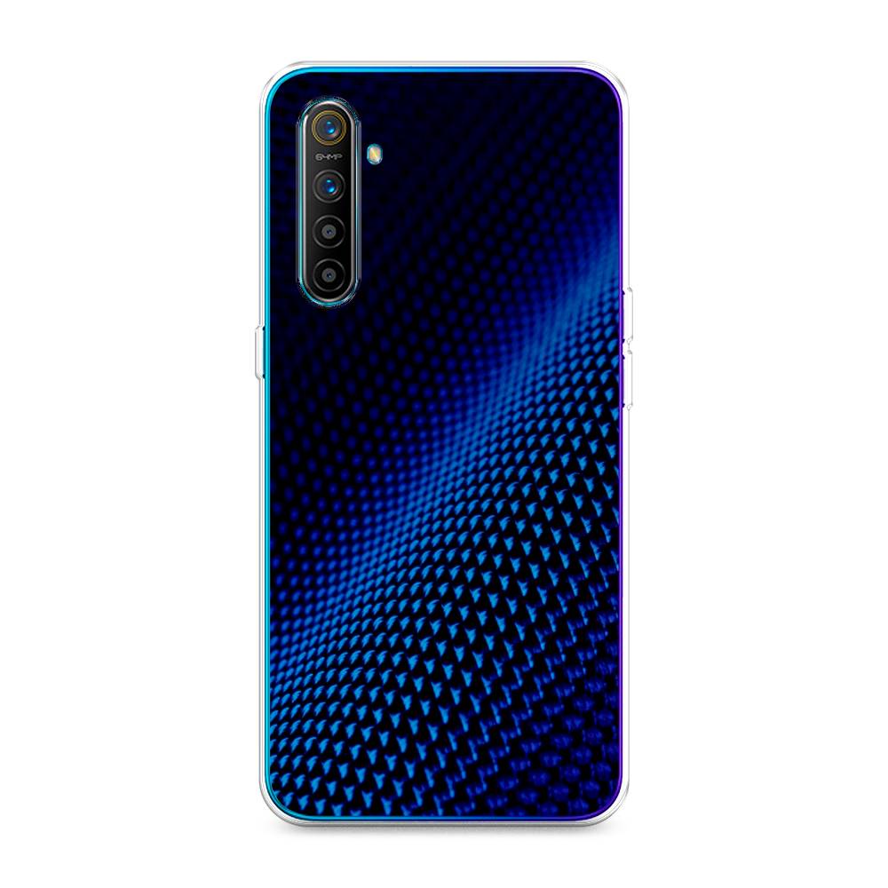 фото Чехол awog "синий карбон" для realme xt