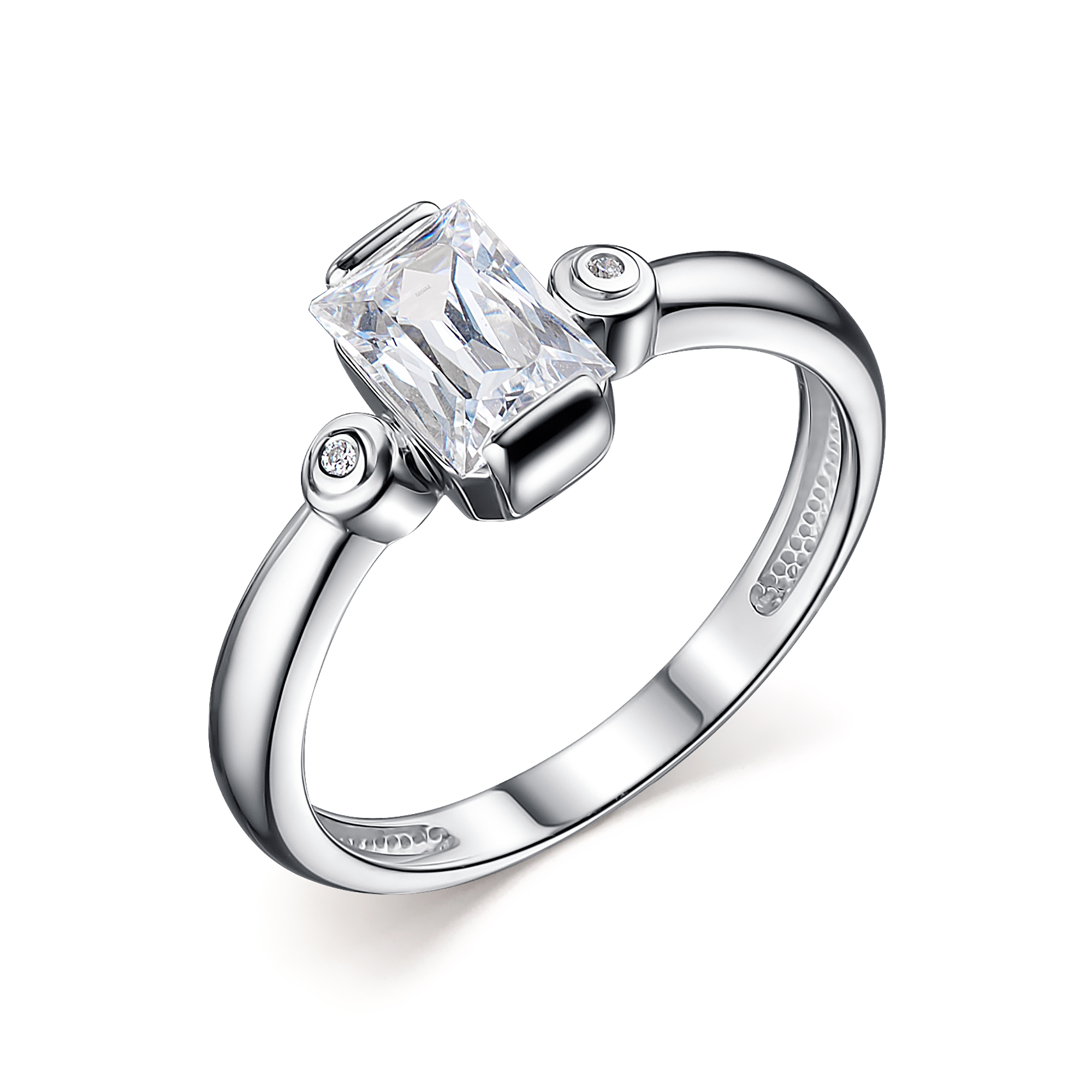 

Кольцо из серебра с Swarovski р.18 АЛЬКОР 01-2480/00СВ-00, 01-2480/00СВ-00