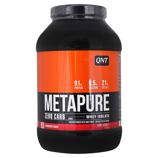 фото Qnt metapure zero carb, 908 г, вкус: клубника