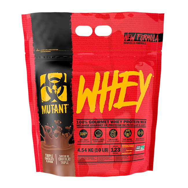 Mutant Whey, 4540 г, вкус: тройной шоколад