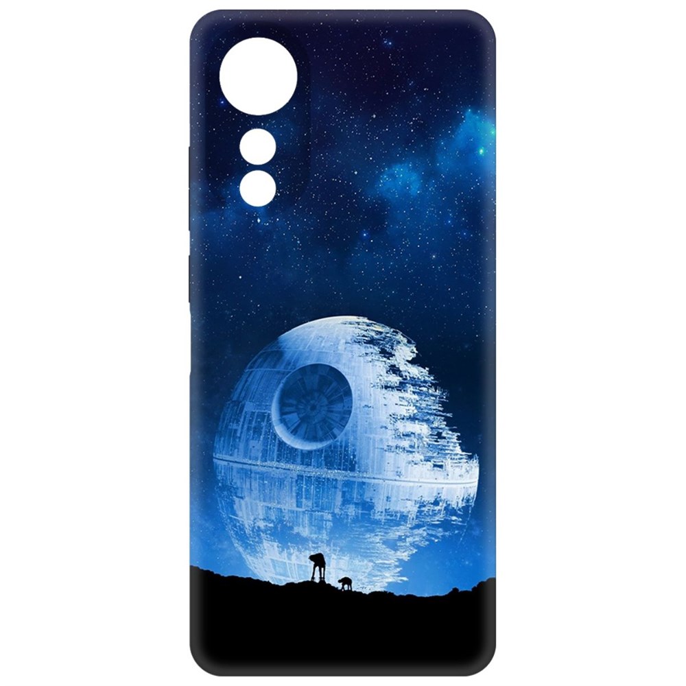 

Чехол-накладка Krutoff Soft Case Звездные Войны. Звезда смерти для Oppo A78 4G черный