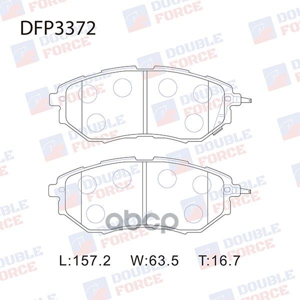 

Колодки Тормозные Дисковые Double Force 26296-Ag000 / 26296-Ag030 / 26296-Ag050 / V9118f02