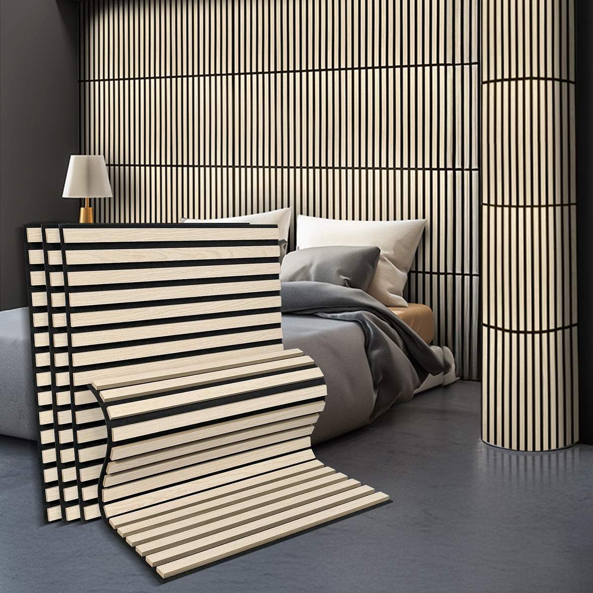 Стеновые панели реечные VEROL Светлый дуб МДФ 60х60 см 4 шт СП0019-4шт 7299₽