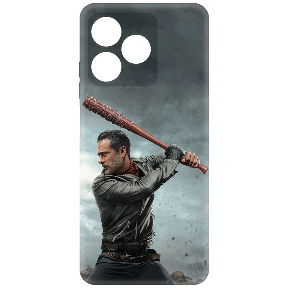 

Чехол-накладка Krutoff Soft Case Ходячие мертвецы. Ниган для Realme C53 черный