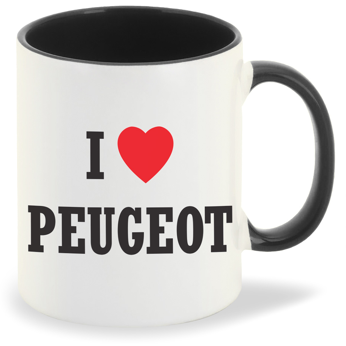 фото Кружка coolpodarok авто i love peugeot