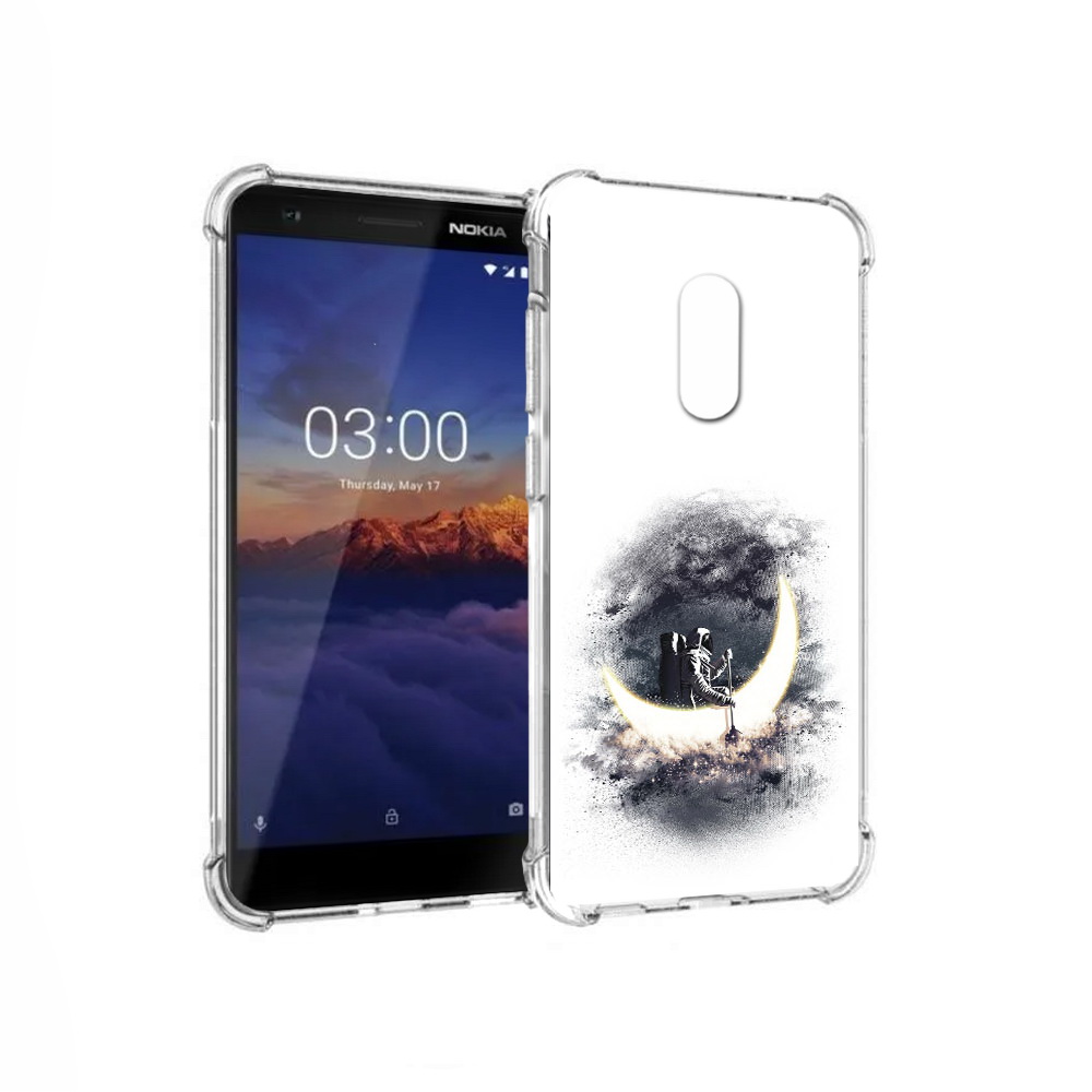 

Чехол MyPads Tocco для Nokia 3.1 лунный путешественник (PT114125.119.448), Прозрачный, Tocco