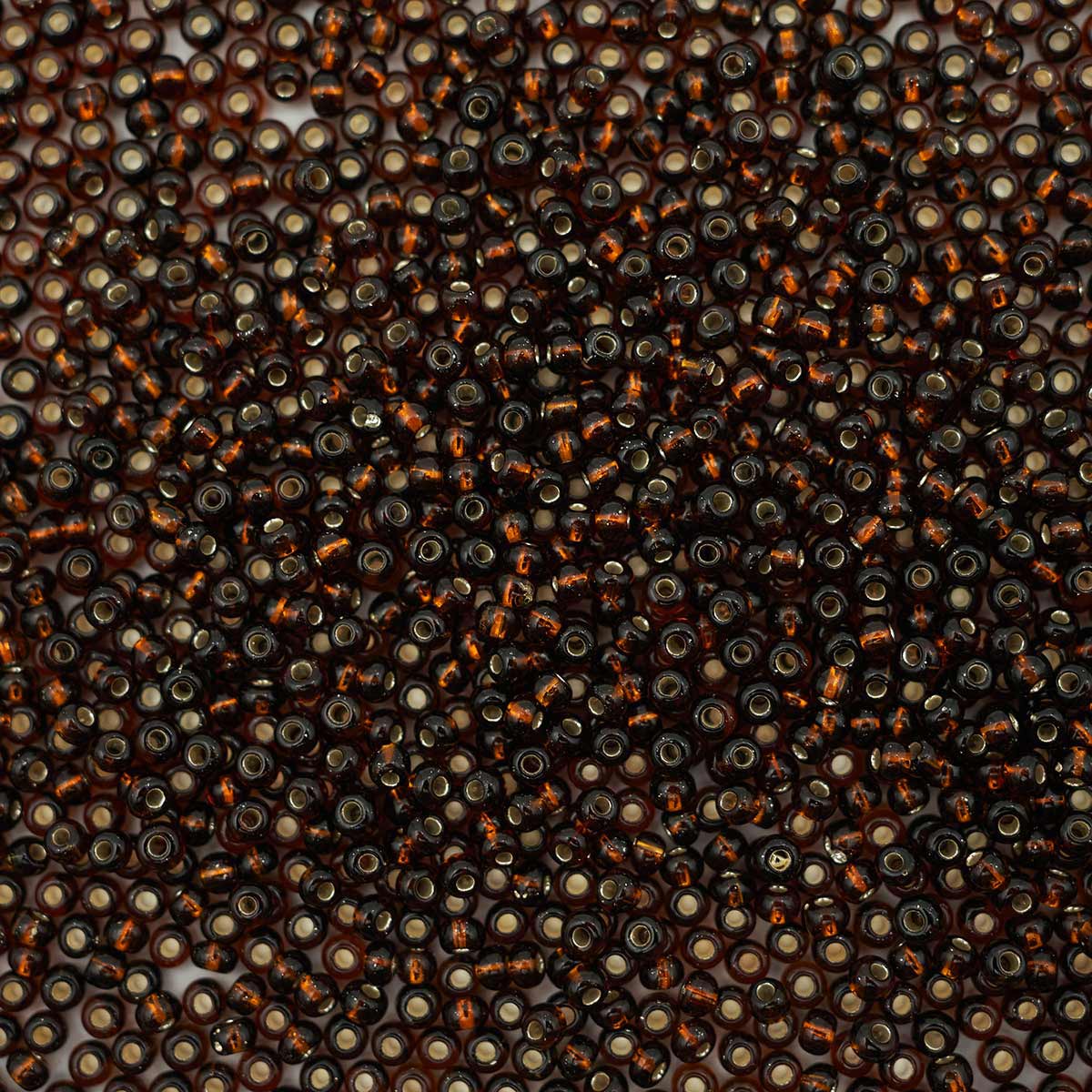 Бисер прозрачный с серебристым центром Preciosa 10/0 (2,3 мм), 20 г, цвет № 17140, 5 шт, Желтый