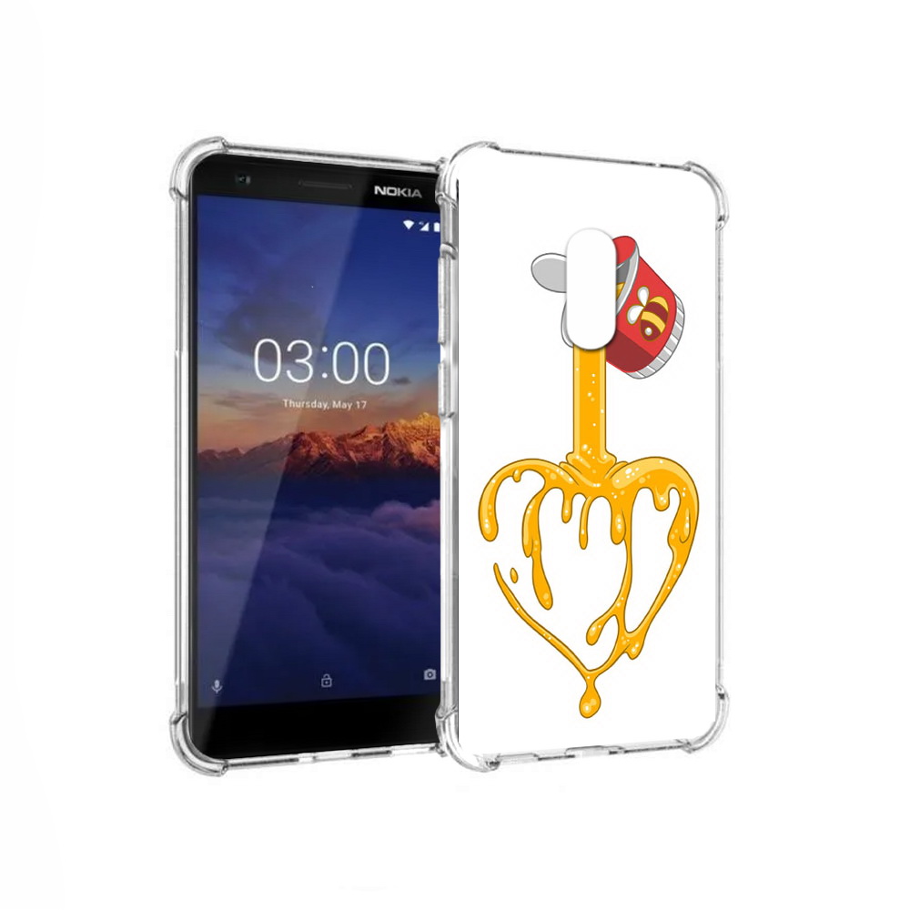

Чехол MyPads Tocco для Nokia 3.1 медовое сердце (PT114125.119.471), Прозрачный, Tocco