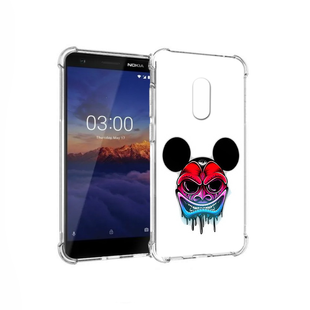 

Чехол MyPads Tocco для Nokia 3.1 микки в маске (PT114125.119.473), Прозрачный, Tocco