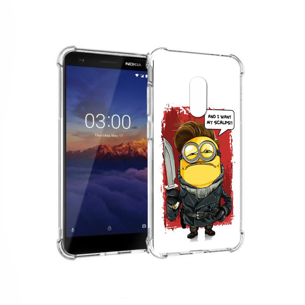 

Чехол MyPads Tocco для Nokia 3.1 миньон убийца (PT114125.119.477), Прозрачный, Tocco
