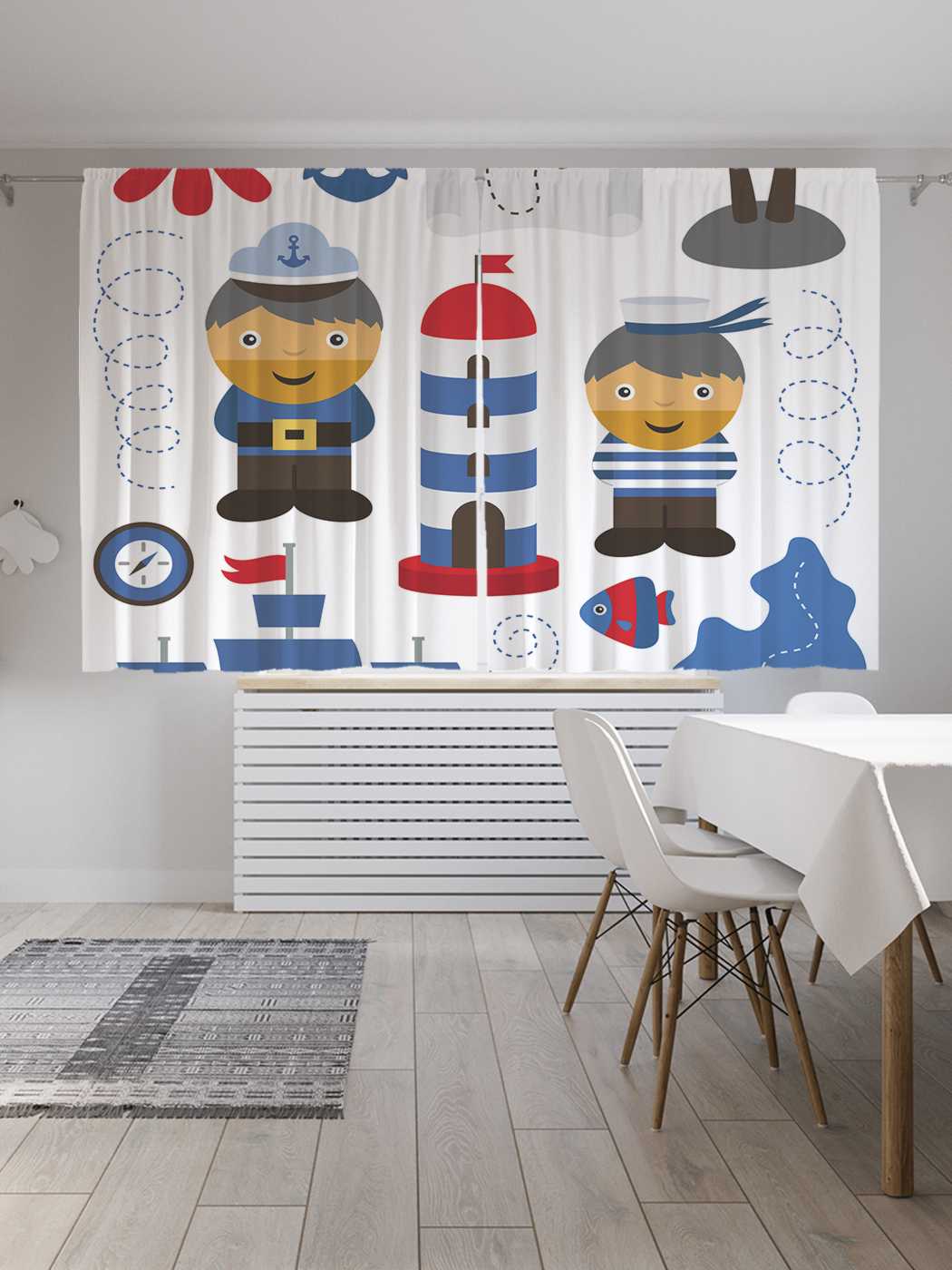 

Классические шторы JoyArty "Аррр!", серия Oxford DeLux, 2 полотна 145x180 см, Аррр!