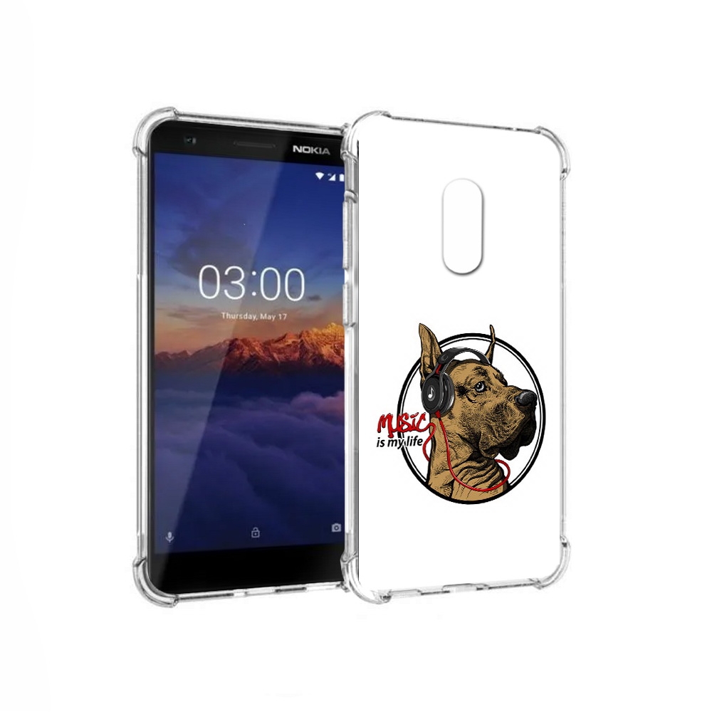 

Чехол MyPads Tocco для Nokia 3.1 музыкальная собака (PT114125.119.490), Прозрачный, Tocco
