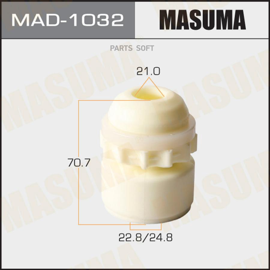 

MASUMA MAD1032 Отбойник амортизаторов MASUMA, 22.8/24.8x21x70.7, GS450H, IS F / GWS191L, U