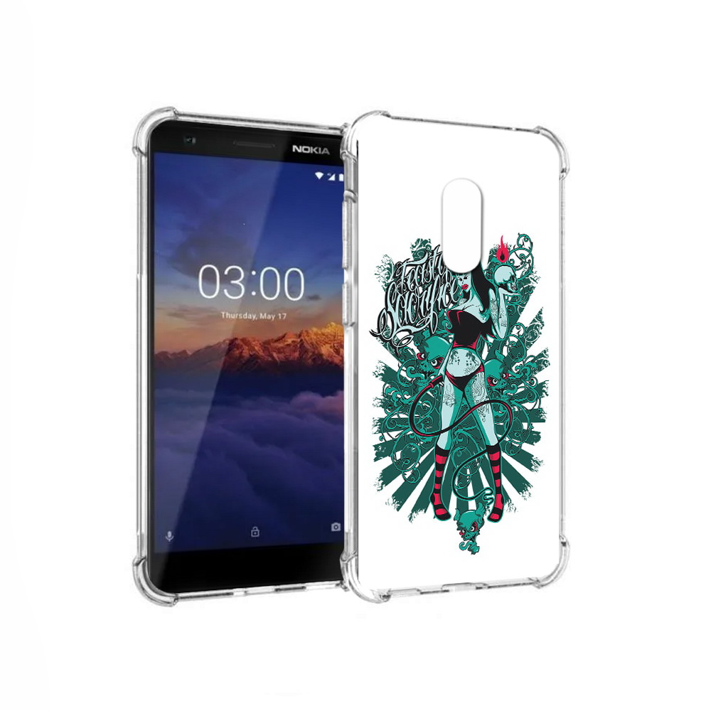

Чехол MyPads Tocco для Nokia 3.1 нарисованная девушка в татуировках (PT114125.119.499), Прозрачный, Tocco