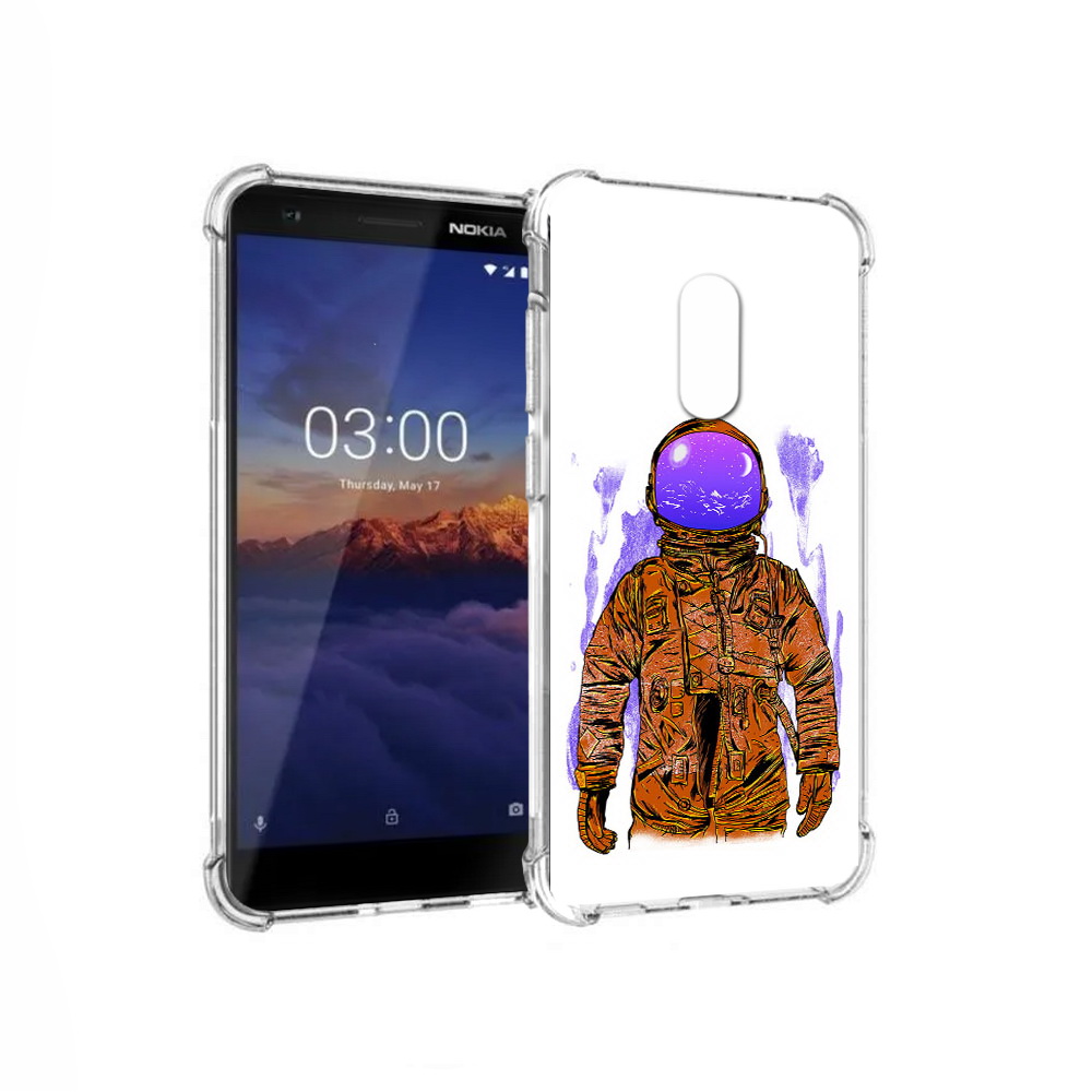 

Чехол MyPads Tocco для Nokia 3.1 нарисованный мужчина в скафандре (PT114125.119.510), Прозрачный, Tocco