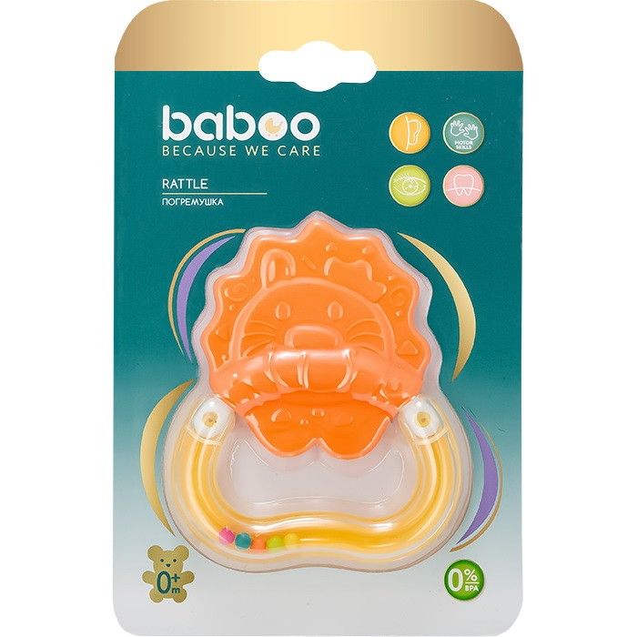 

Прорезыватель-погремушка Baboo Лев, с рождения
