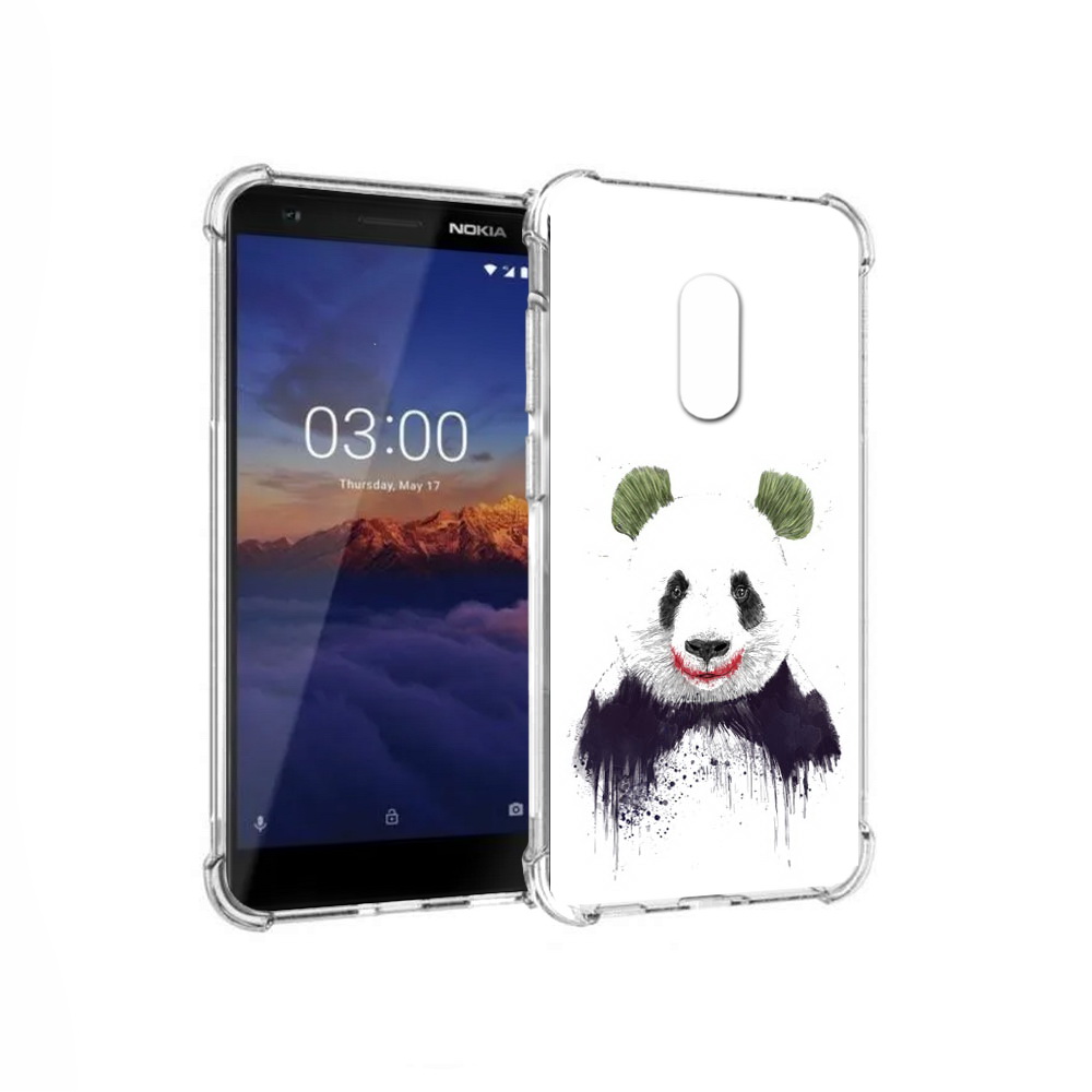 

Чехол MyPads Tocco для Nokia 3.1 панда джокер (PT114125.119.533), Прозрачный, Tocco