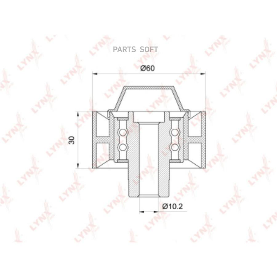 

LYNXAUTO PB7114 Ролик обводной приводного ремня