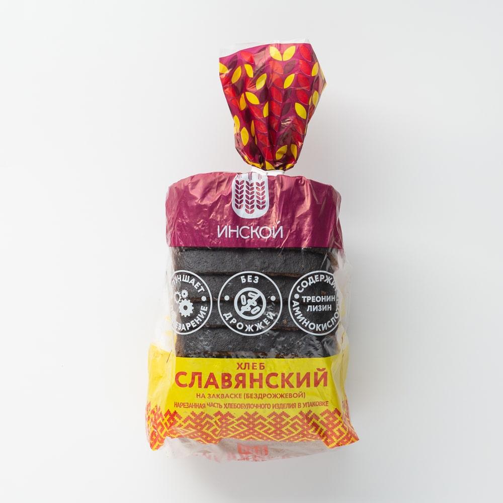 

Хлеб ржано-пшеничный Инской Славянский на закваске, бездрожжевой, половинка, 300 г
