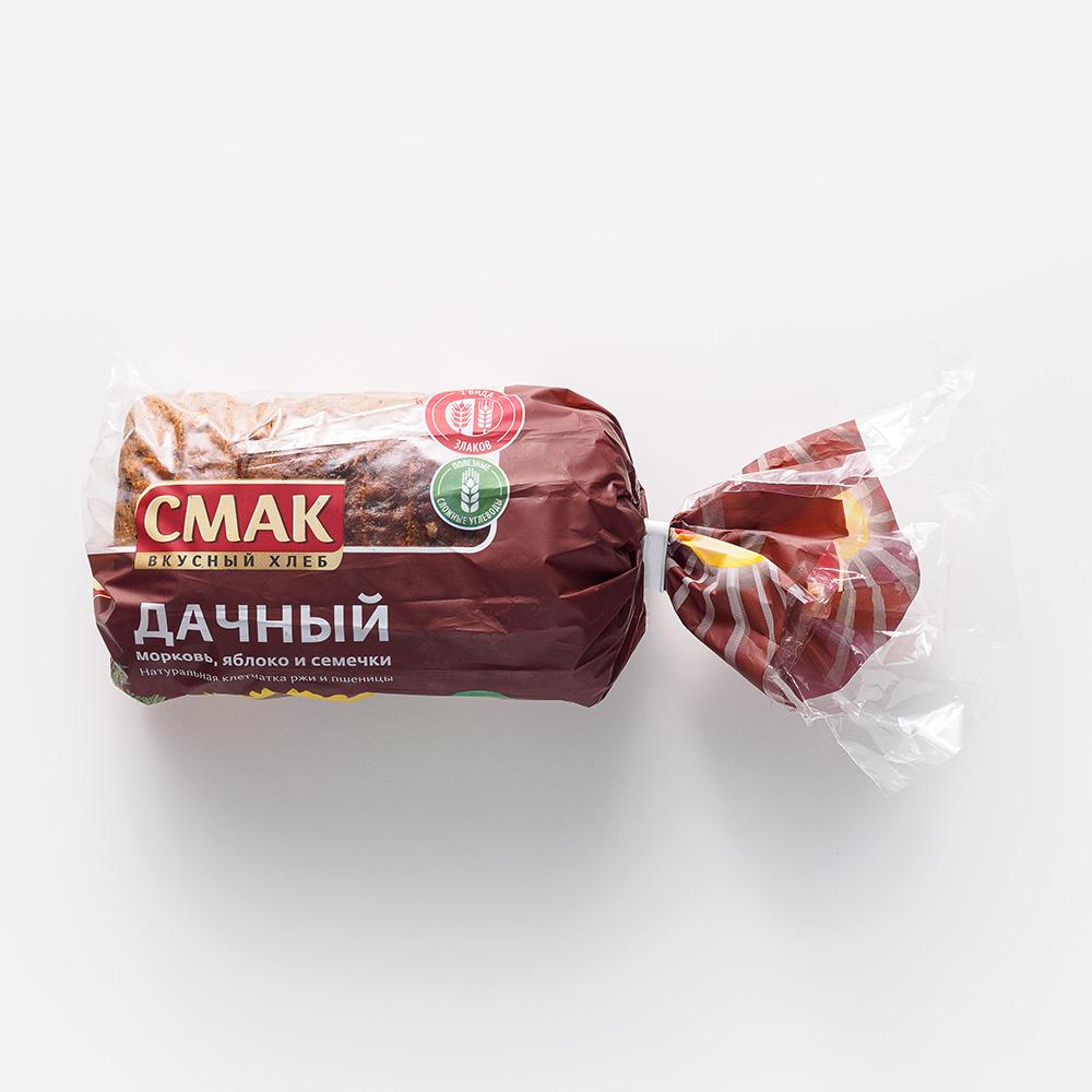 

Хлеб ржано-пшеничный Смак Дачный с яблоком, морковью и семечками, 350 г