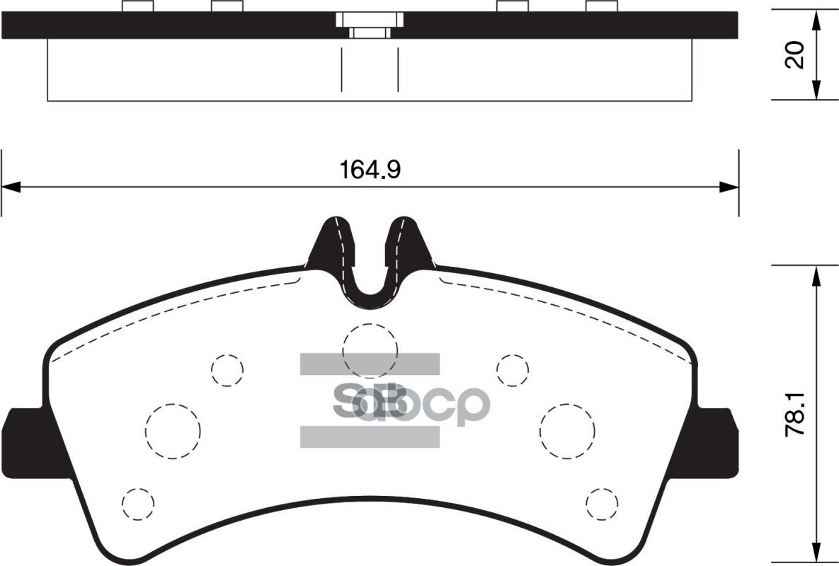 фото Комплект тормозных колодок sangsin brake sp1426