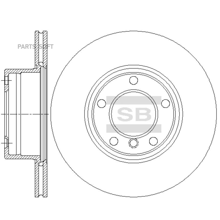 

Диск Тормозной Bmw E39 520-535 95-04 Передний Вентилируемый Sangsin brake SD5203