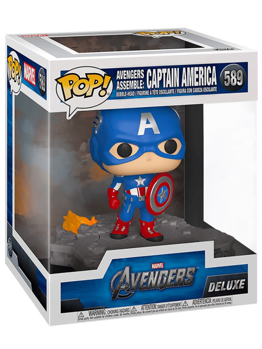 фото Фигурка funko pop! deluxe bobble marvel avengers: captain america