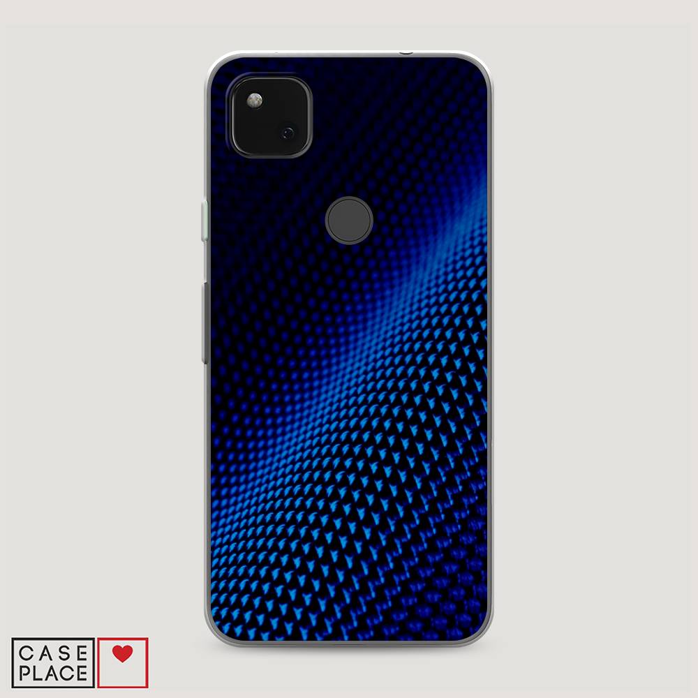 фото Чехол awog "синий карбон" для google pixel 4a