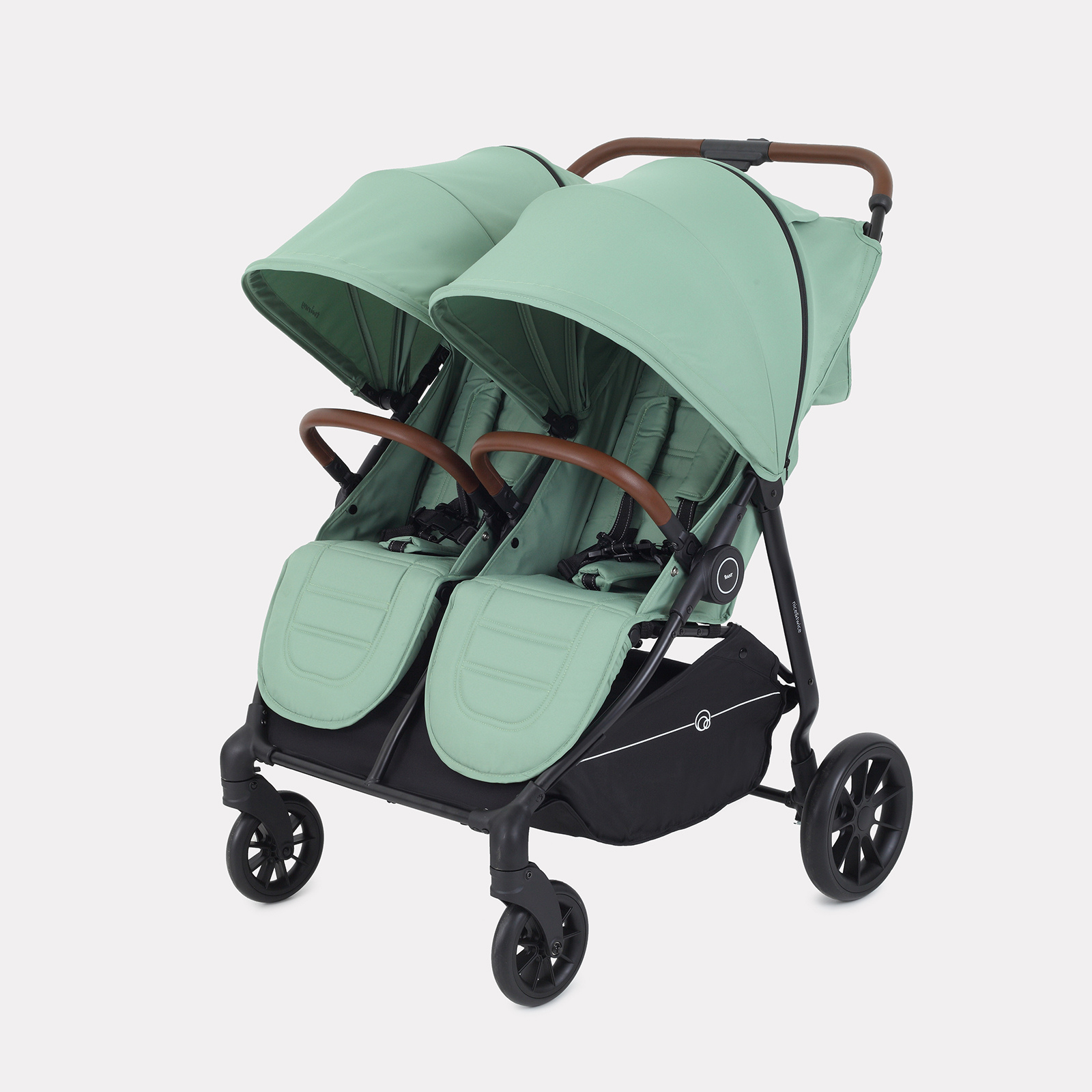 Коляска детская прогулочная для двойни RANT Twinny RA151 Wild green