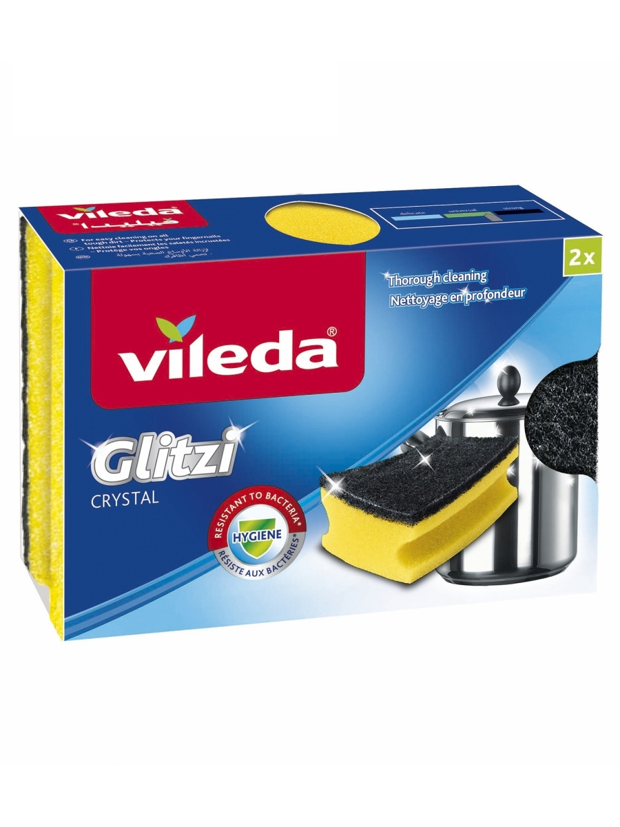 

Губка для кастрюль ГЛИТЦИ ПЛЮС 2 шт., glitzi Plus 3 шт.