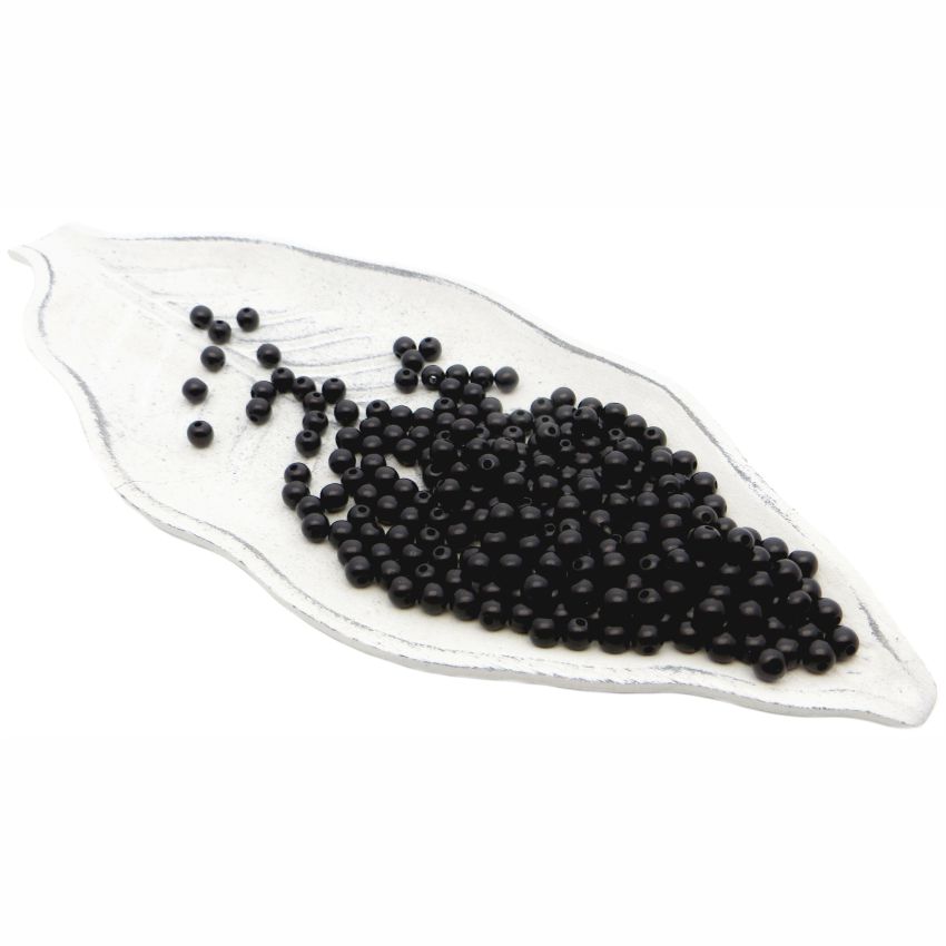 

Бусины пластиковые РУКОДЕЛИЕ, диаметр 6мм, цвет №25 черный, 25гр/пакет, PP1004C25, Бусины пластиковые