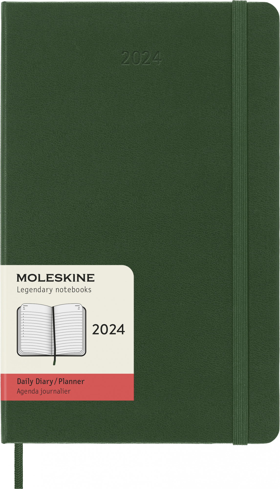 Ежедневник Moleskine Classic (DHK1512DC3) 13х21см 400стр. Зеленый