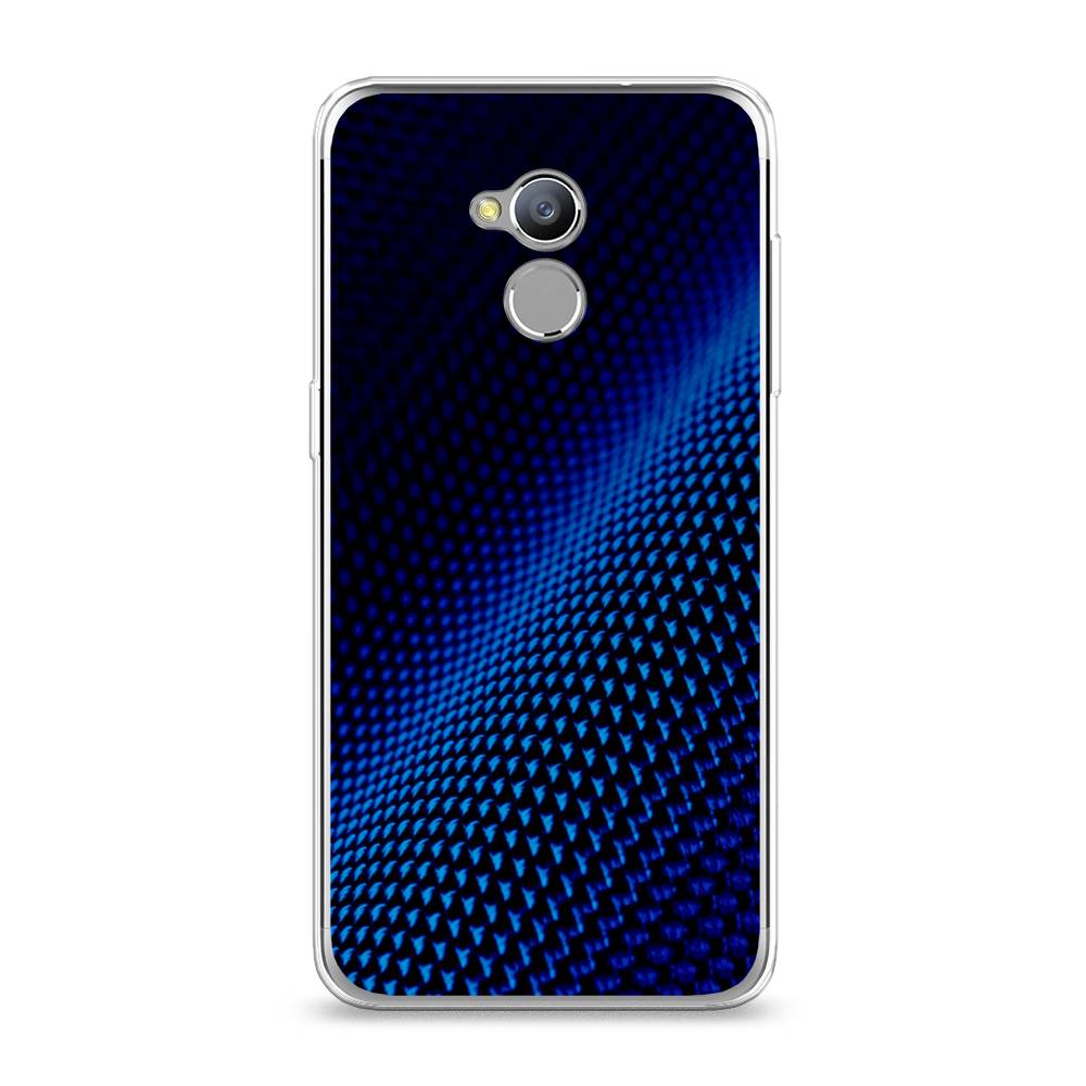 

Чехол Awog на ZTE Blade V7 Lite / ЗТЕ Блэйд V7 Lite "Синий карбон", 130450-3
