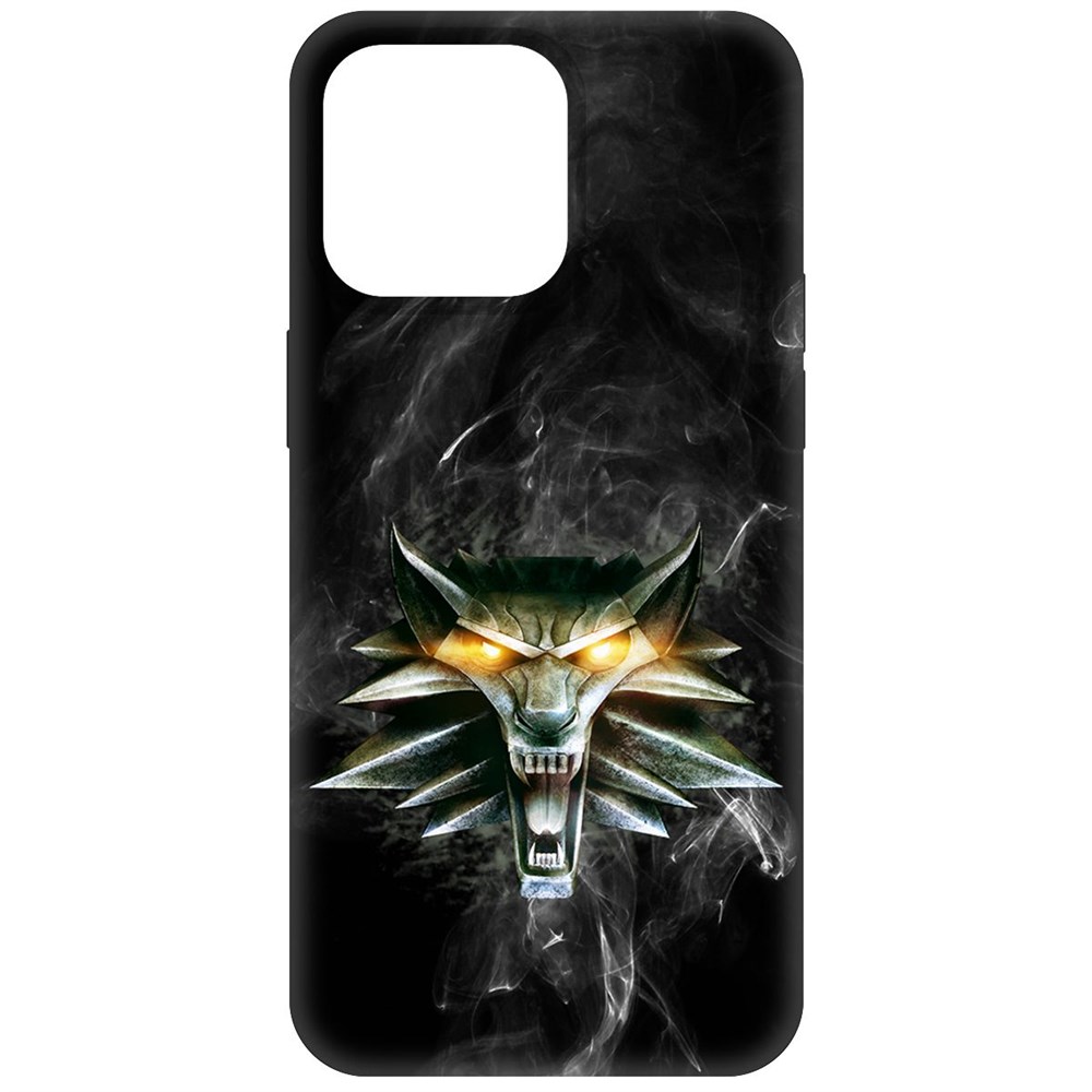 

Чехол-накладка Krutoff Soft Case Ведьмак. Школа Волка для iPhone 15 Pro Max черный