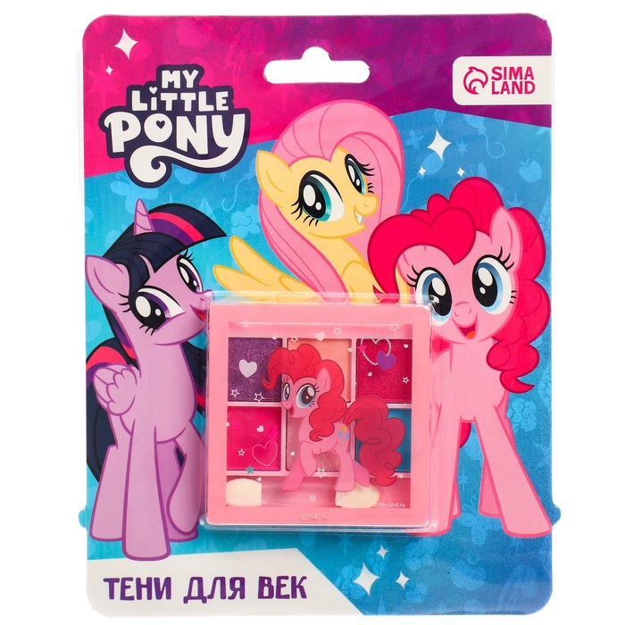 

Тени детские Hasbro Искорка,Флаттершай, Пинки Пай, My Little Pony, 6 цв Р00000566, Разноцветный