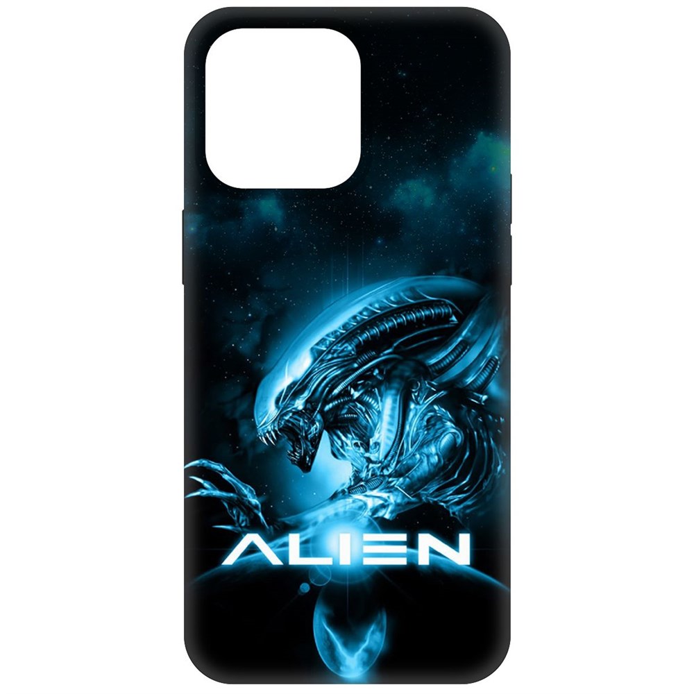

Чехол-накладка Krutoff Soft Case Чужой. Космос для iPhone 15 Pro Max черный