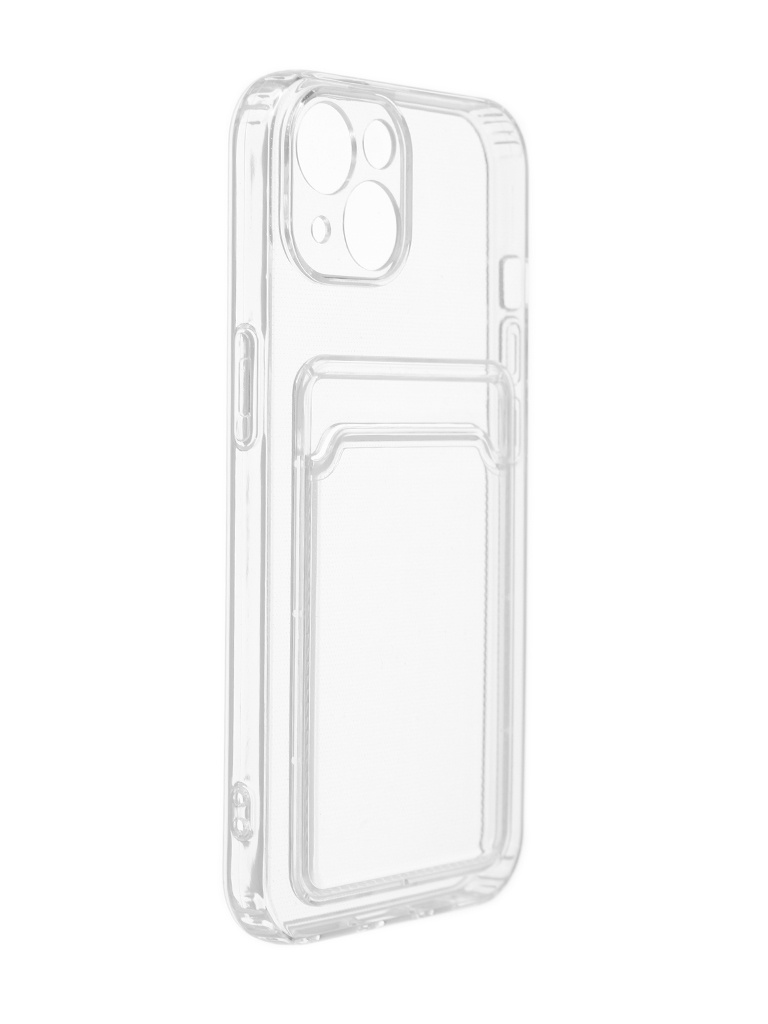 

Чехол Svekla для Apple iPhone 13 с картхолдером Transparent SVCAR-IP13-WH, Прозрачный, APPLE iPhone 13