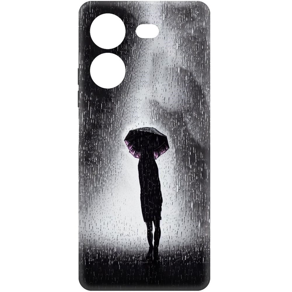 

Чехол-накладка Krutoff Soft Case Ночная крипота для TECNO Pova 5 Pro черный