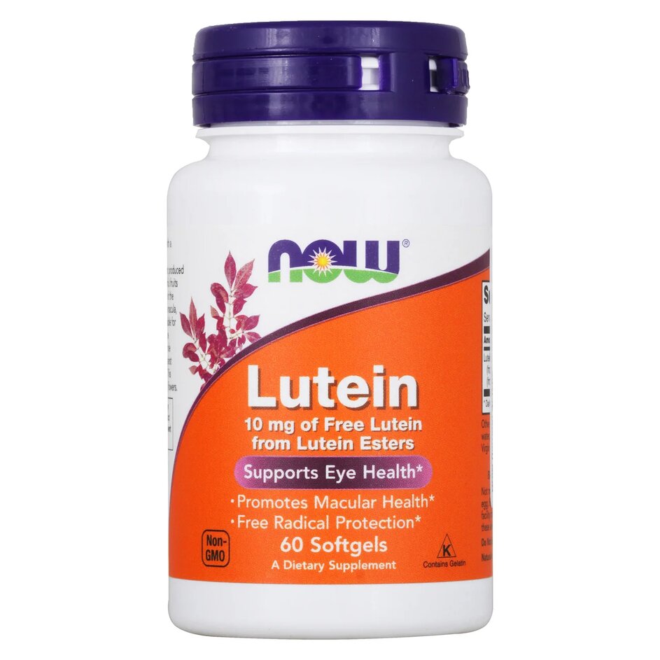 фото Now lutein 10 мг, 60 капс