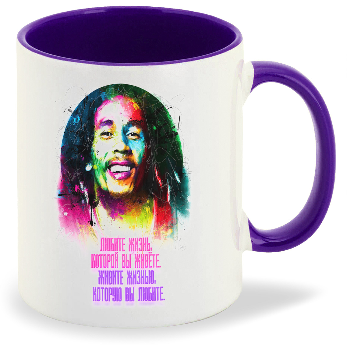 

Кружка CoolPodarok Легенда Bob Marley, Легенда Bob Marley