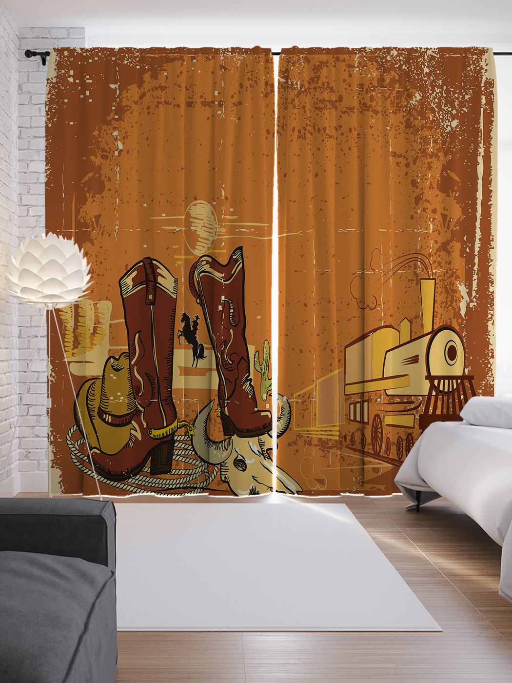 

Шторы JoyArty с фотопечатью "Дикий Запад" из сатена, 290х265 см, Дикий Запад