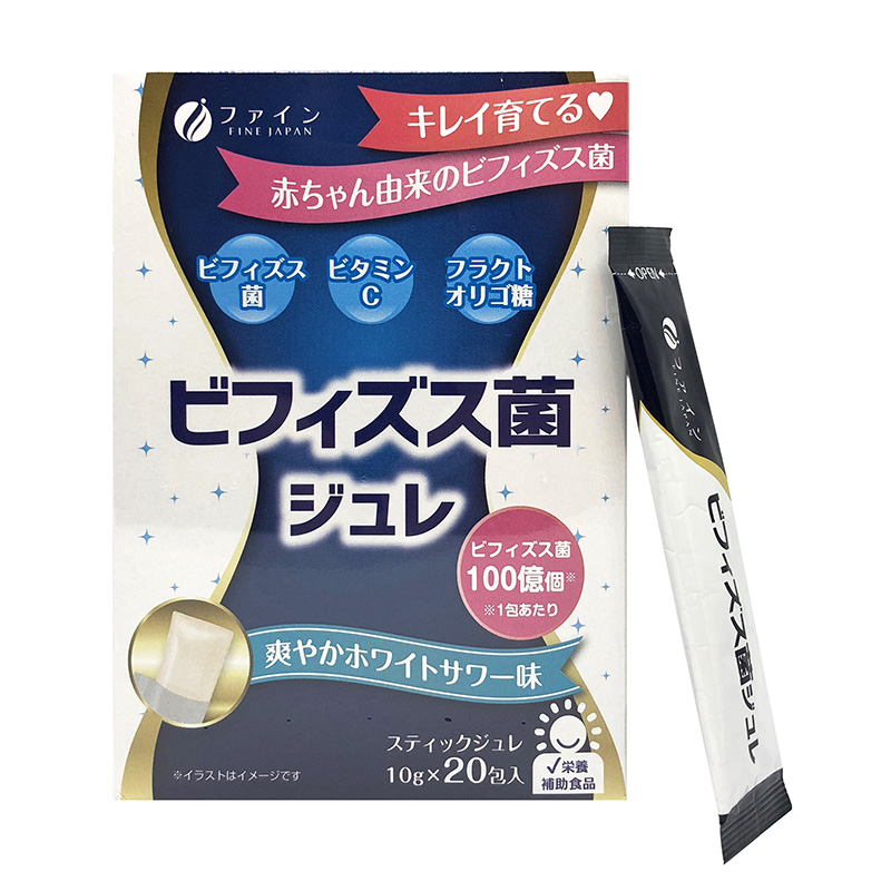 

FINE JAPAN Бифидо-желе, вкус кисло-сладкий, йогуртовый, 20 пак, Бифидо-желе