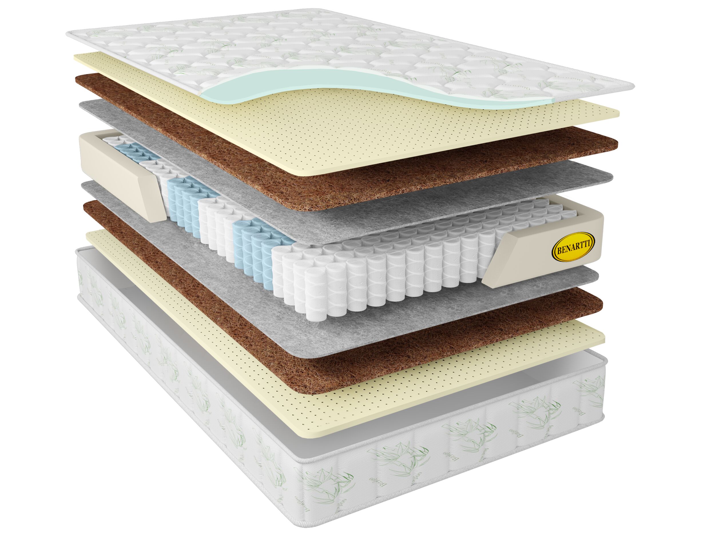 

Матрас Benartti Memory Mini Comfort Duo S1200 65х195, Белый, Memory Mini Comfort Duo S1200