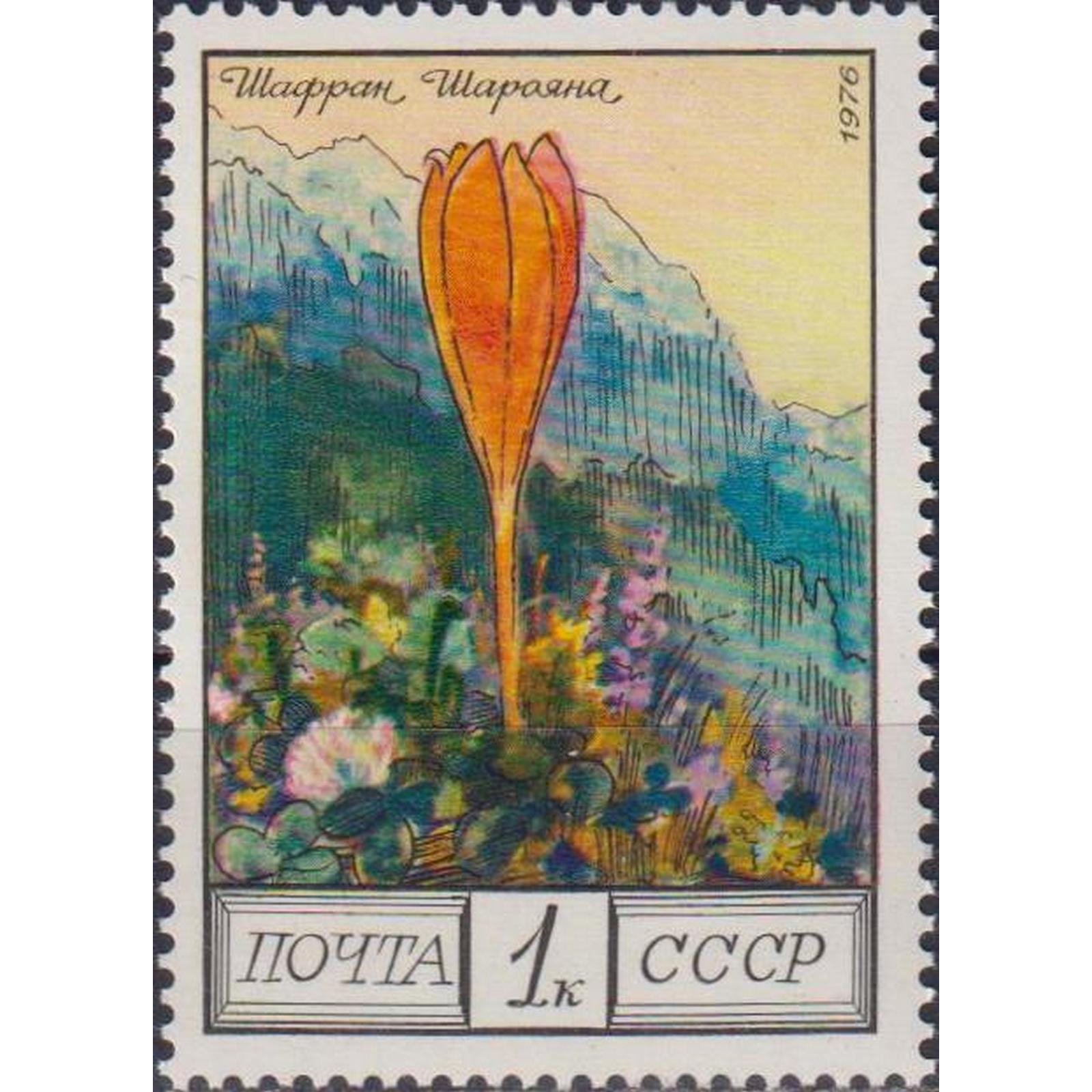 

Почтовые марки СССР Кавказские цветы - Шафран Шарояна Цветы, su4341-1